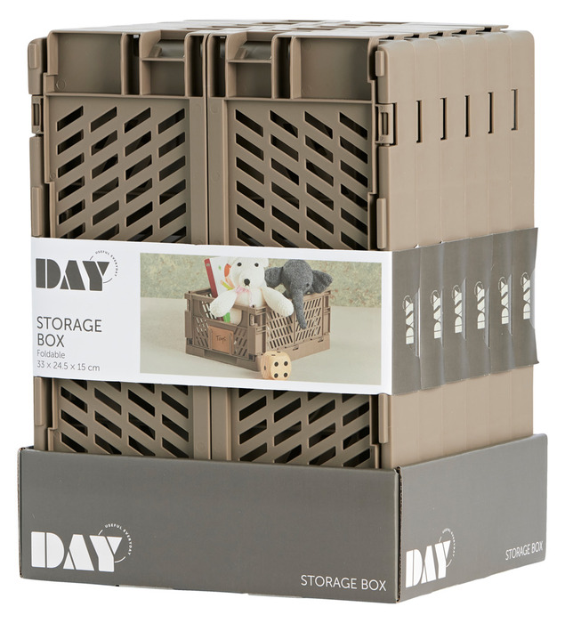 Foldekasse brun 10 liter - DAY